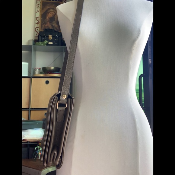 Studio Moda Crossbody Bag Olive Green Leather New - Picture 15 of 16